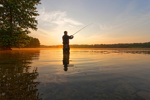 Person fishing