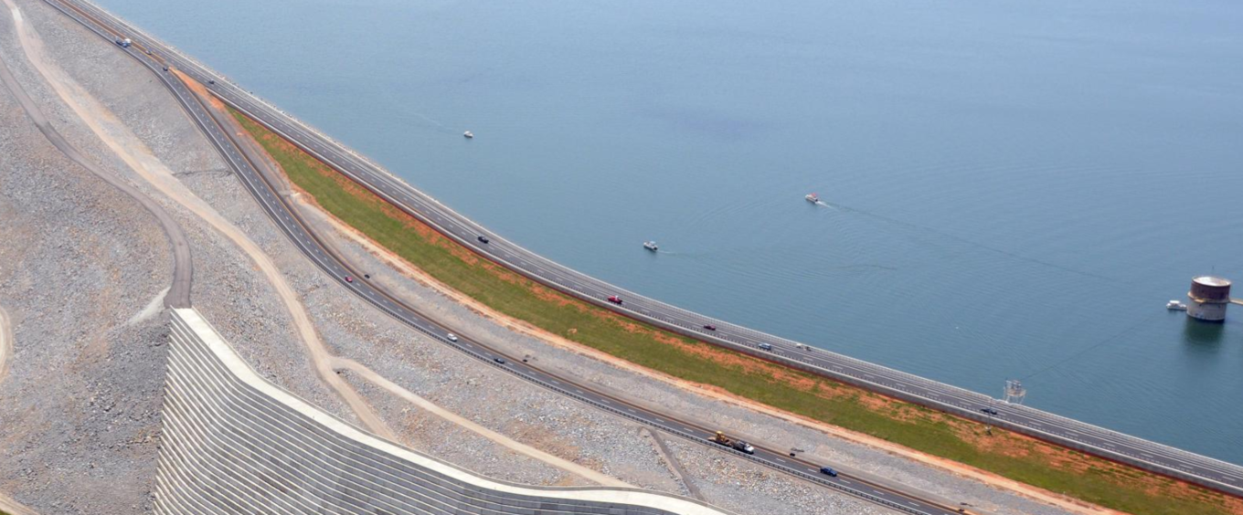 Lake Murray Dam Aerial View